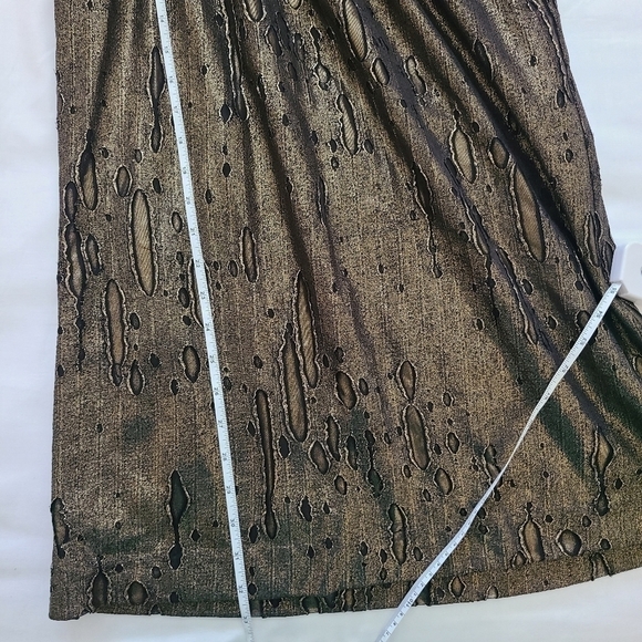 Vintage Wayne gold Metallic Mini Short  dress Textured Summer Dress Size XS - Picture 13 of 14